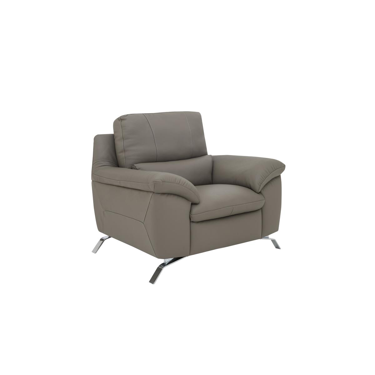 Apulia Leather Armchair - Beige - By Furniture Village – image 2