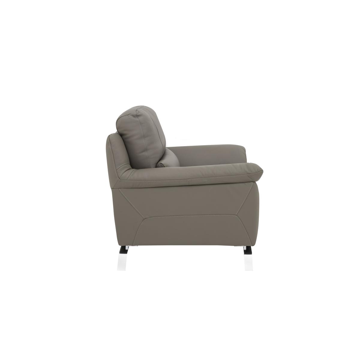 Apulia Leather Armchair - Beige - By Furniture Village – image 3