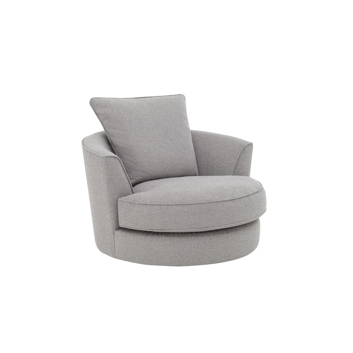 Comfi Fabric Swivel Armchair - Grey – image 3