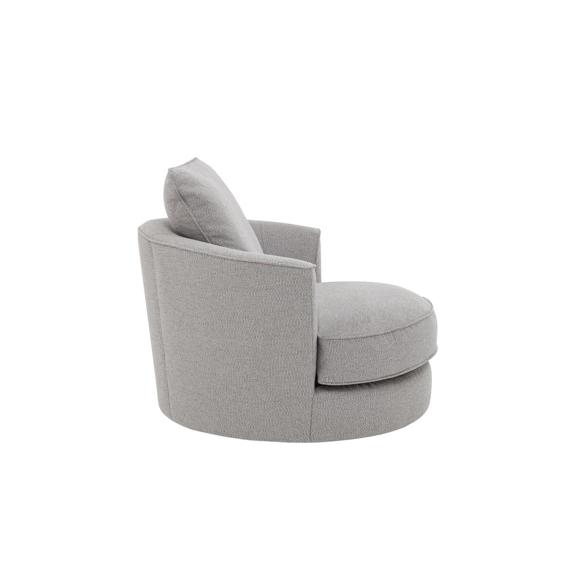 Comfi Fabric Swivel Armchair - Grey – image 4