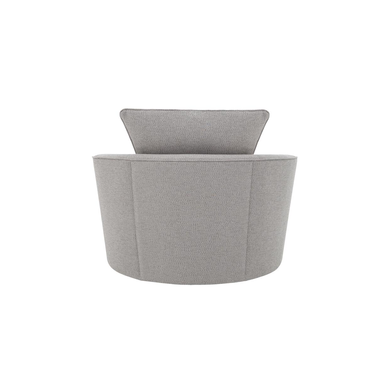 Comfi Fabric Swivel Armchair - Grey – image 5