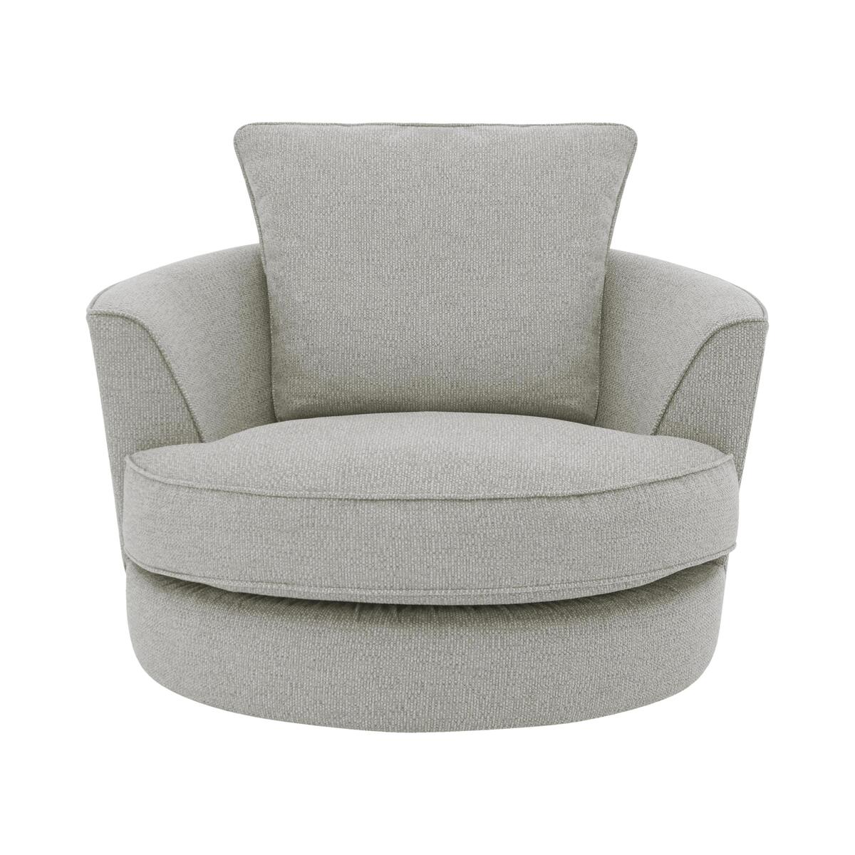 Comfi Fabric Swivel Armchair - Grey – image 1
