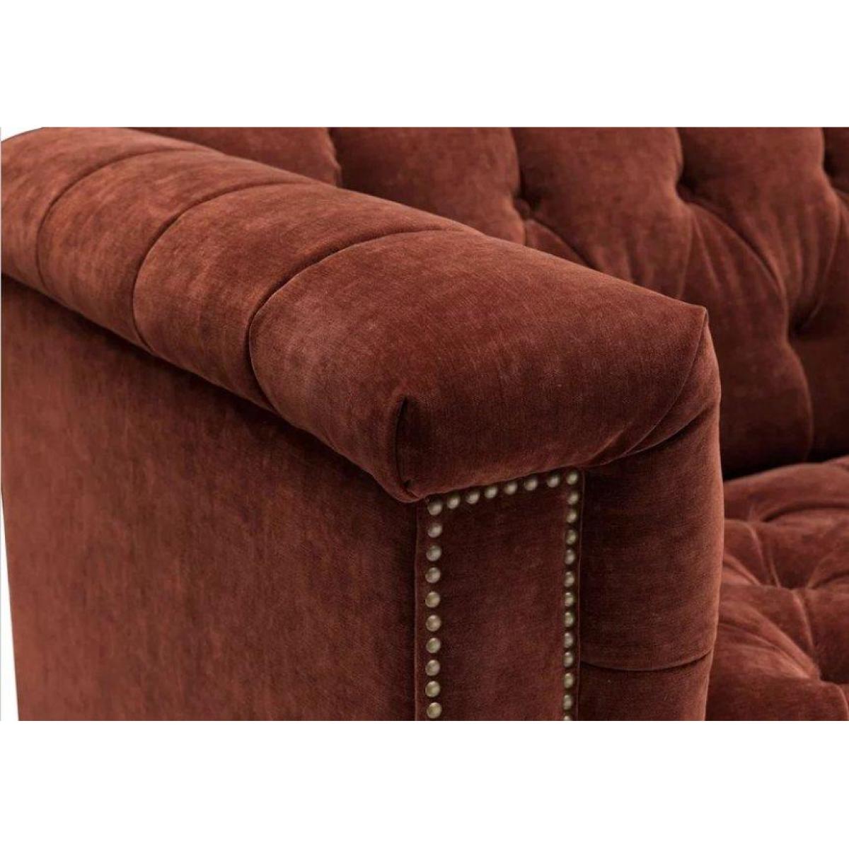 Wallace Fabric Chesterfield Chair – image 3