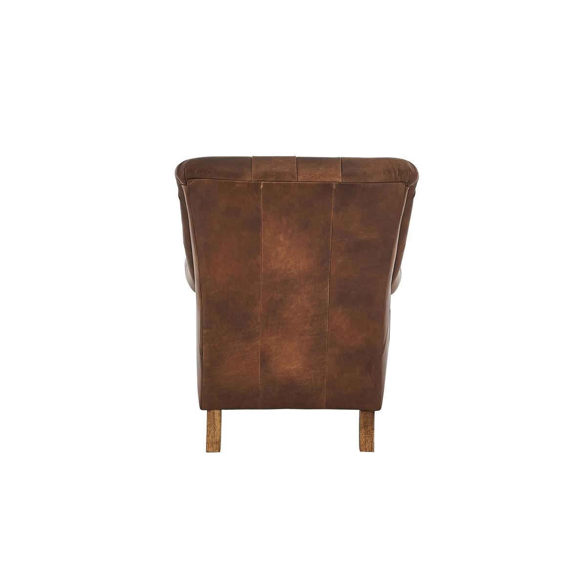 Cuba Leather Armchair - Blue - By Furniture Village – image 4