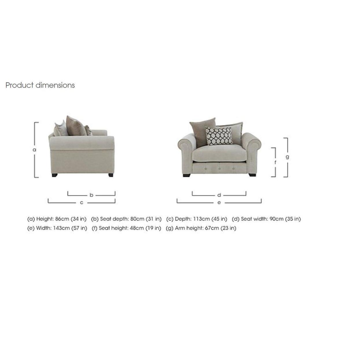 Alexander and James - Sumptuous Fabric Snuggler Chair – image 2
