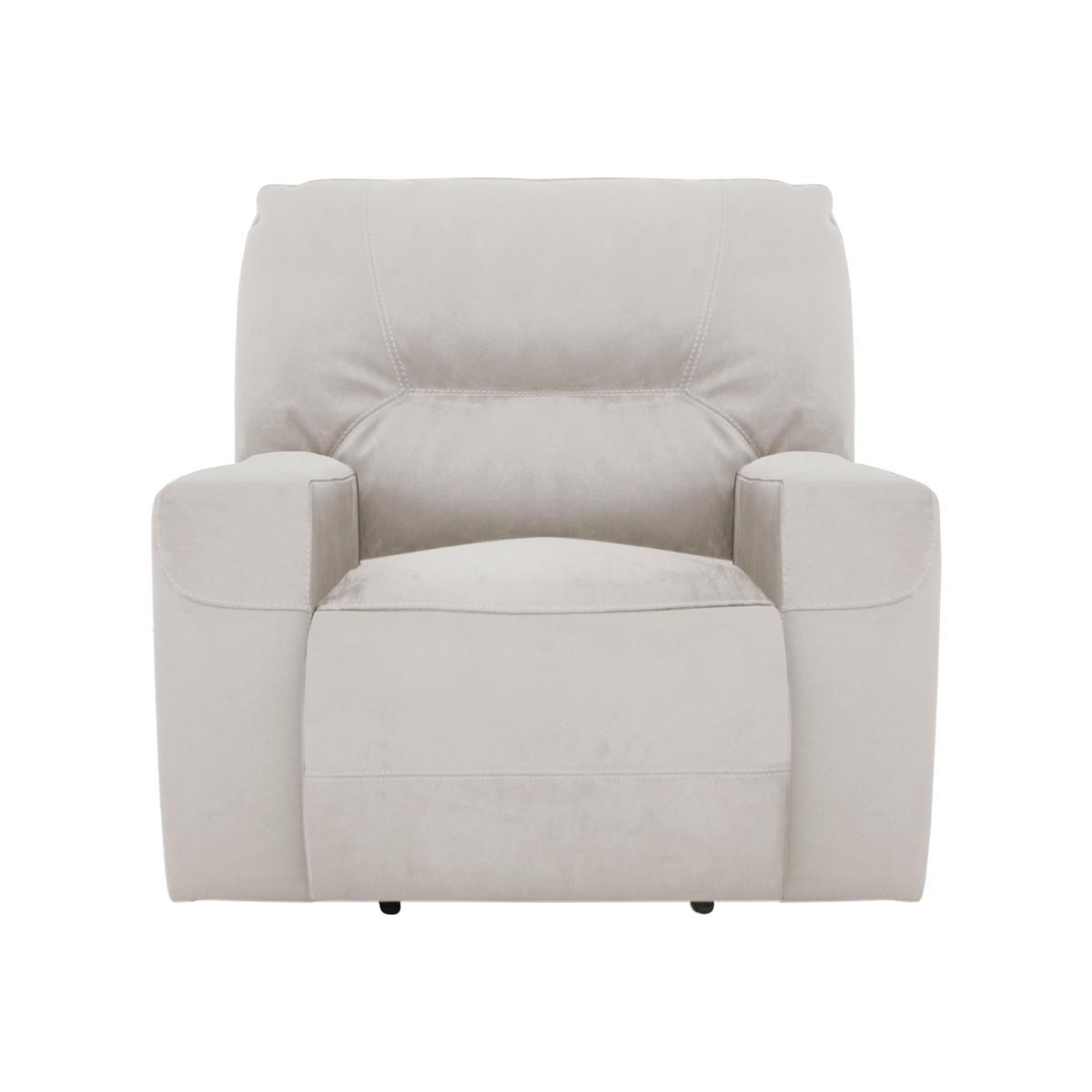 Eden Fabric Power Recliner Armchair - Beige