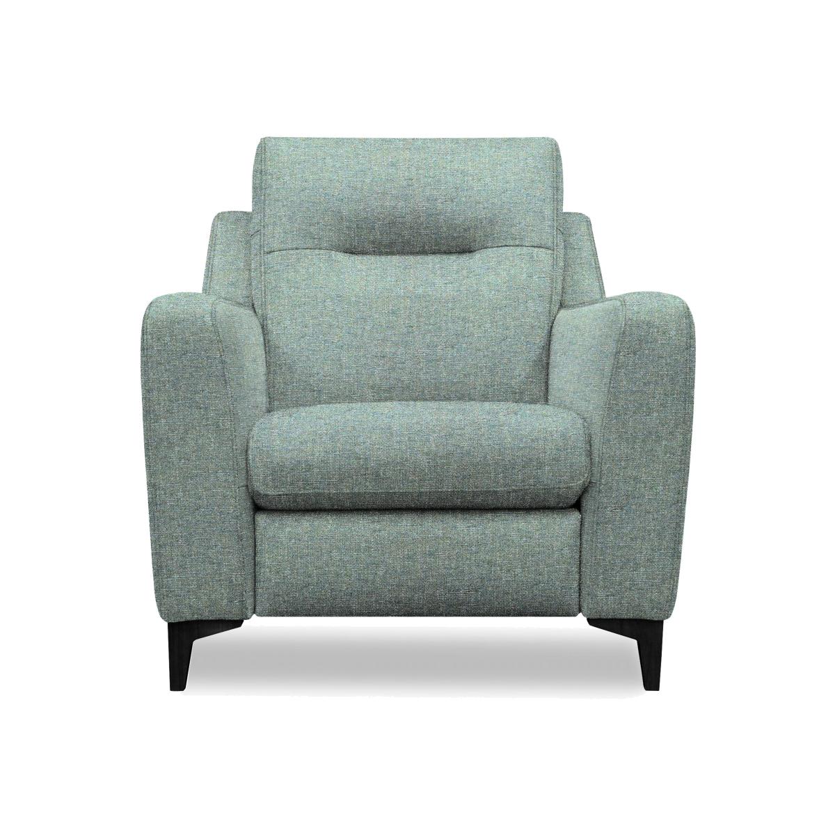 G Plan - Arlo Fabric Chair - Dapple Kingfisher with Ebony Feet