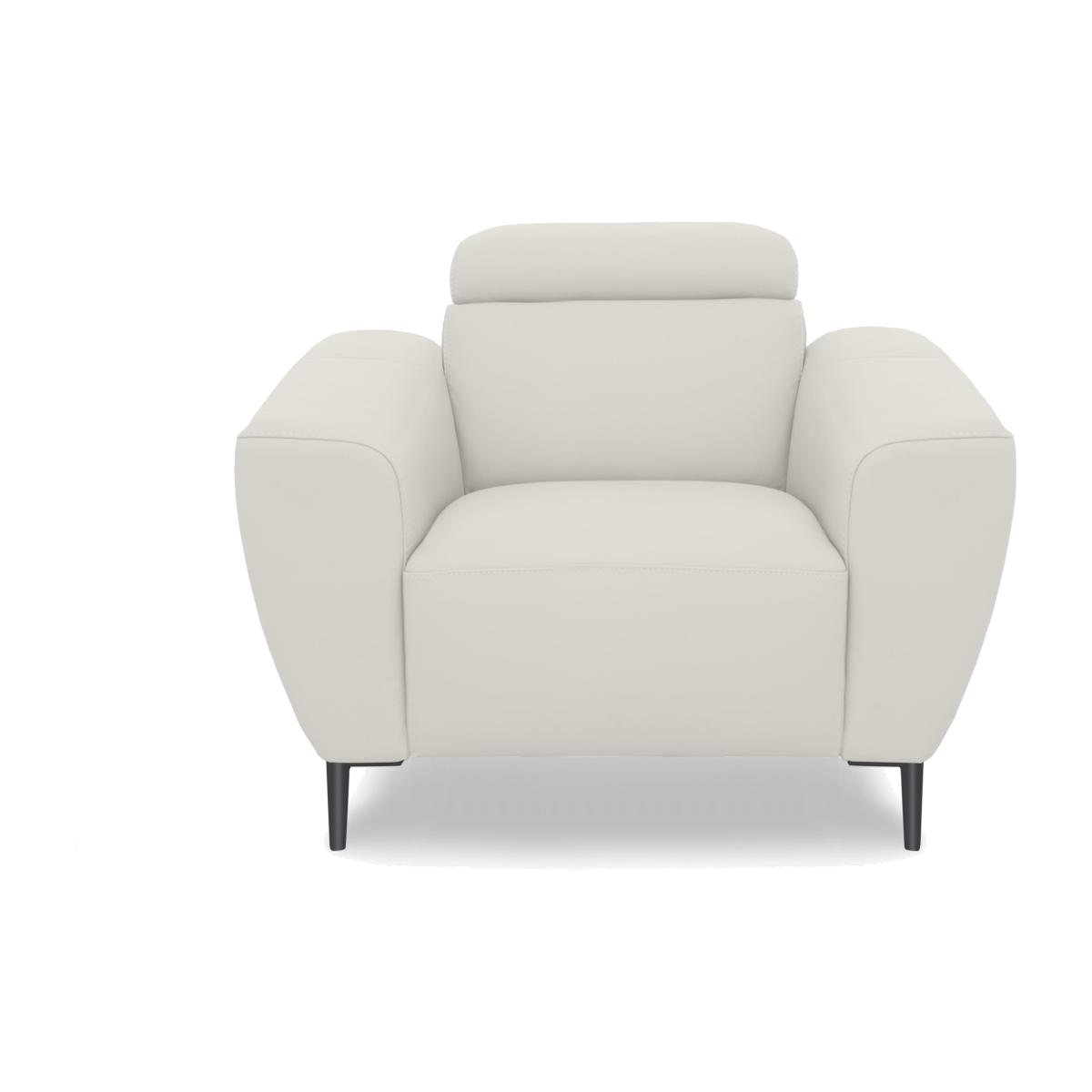 Nicoletti Italia - Milano Leather Power Recliner Chair - Dali Bianco