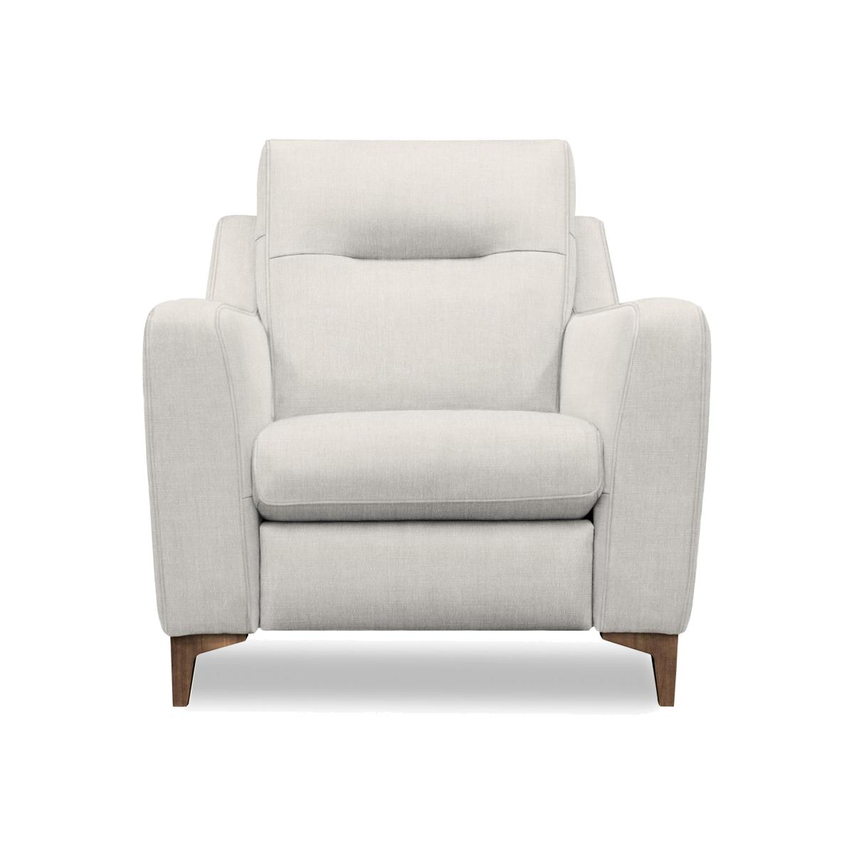 G Plan - Arlo Fabric Chair - Manhattan Fog with Walnut Feet