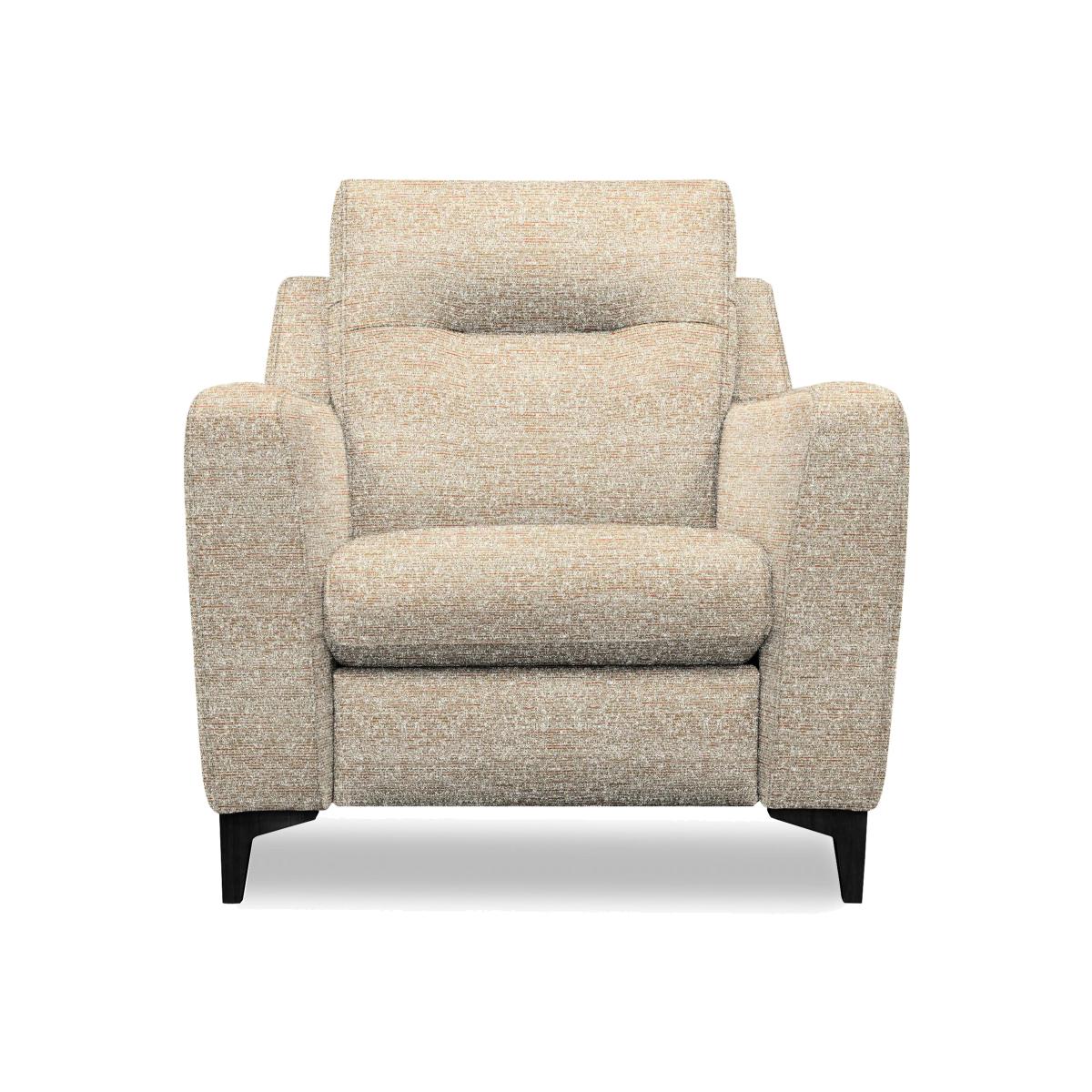 G Plan - Arlo Fabric Power Recliner Chair - Kampala Beige with Ebony Feet