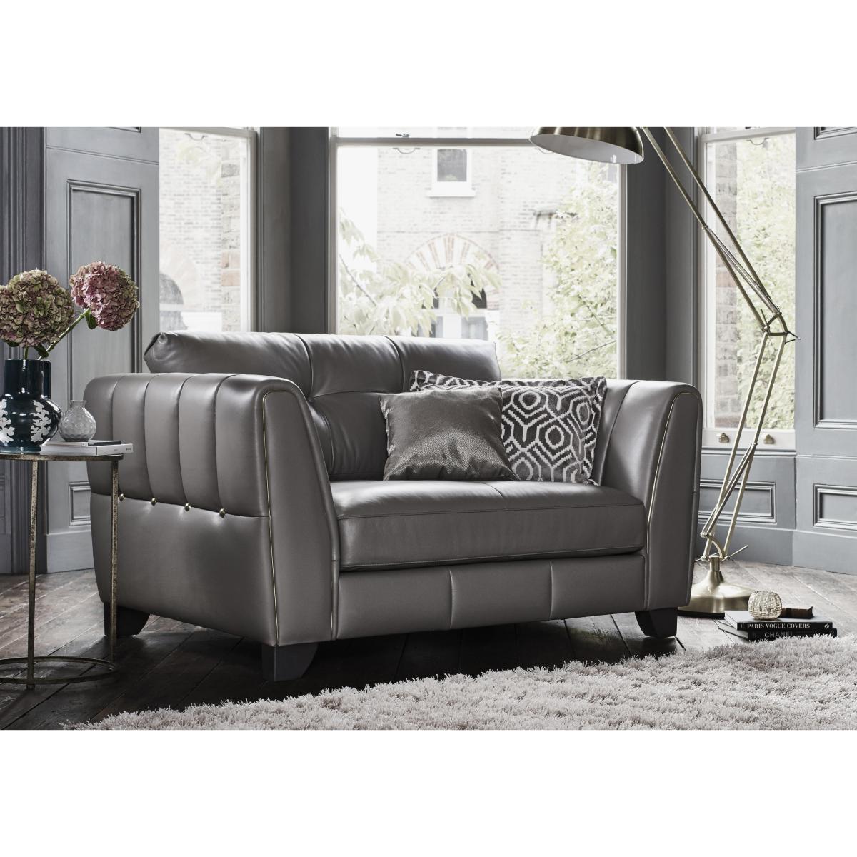 Allegra Leather Snuggler Chair – image 2