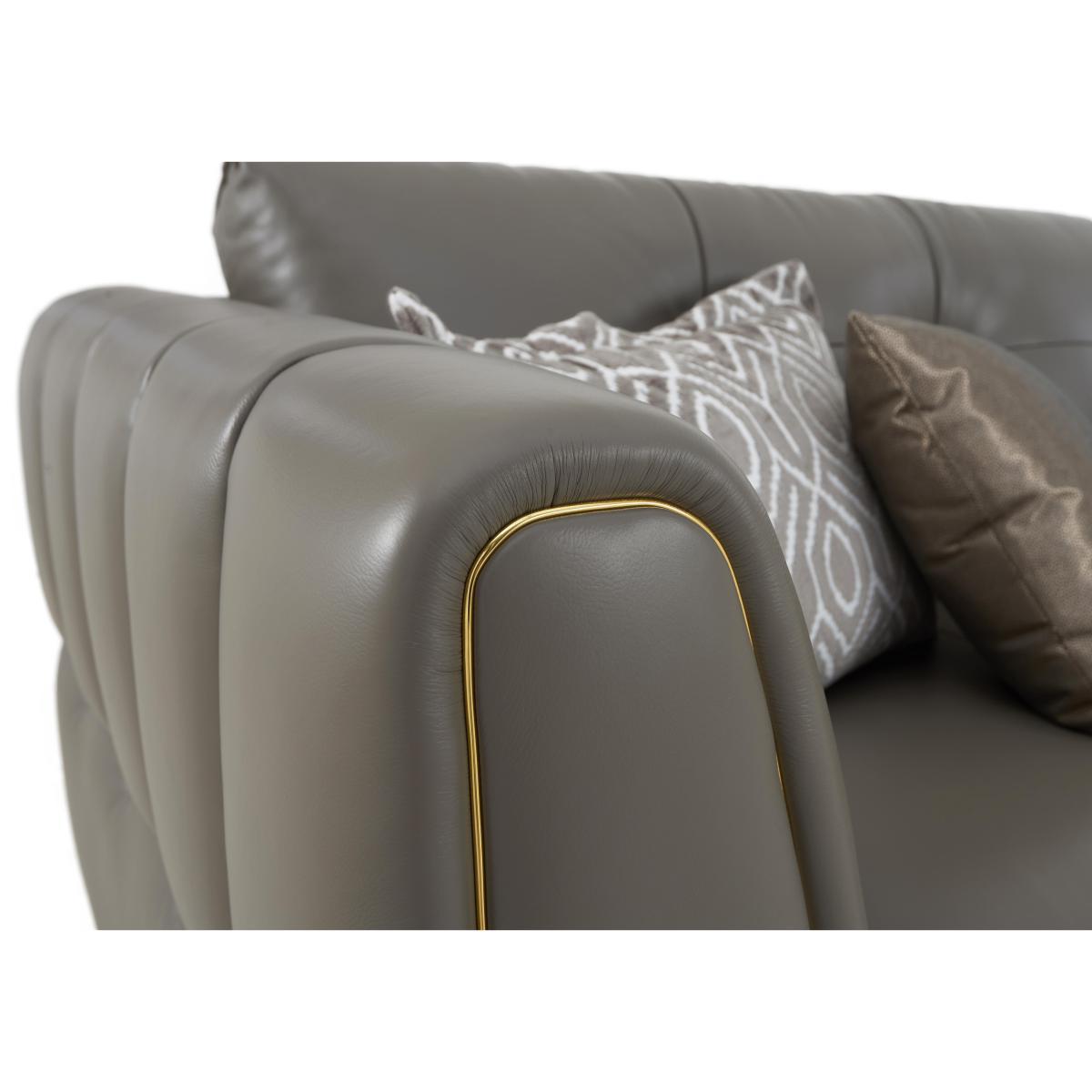 Allegra Leather Snuggler Chair – image 3