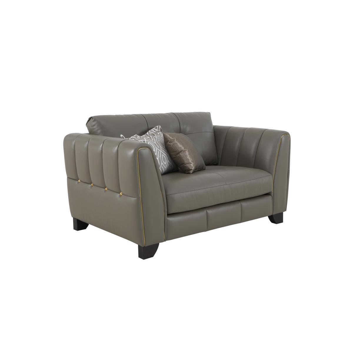Allegra Leather Snuggler Chair – image 6