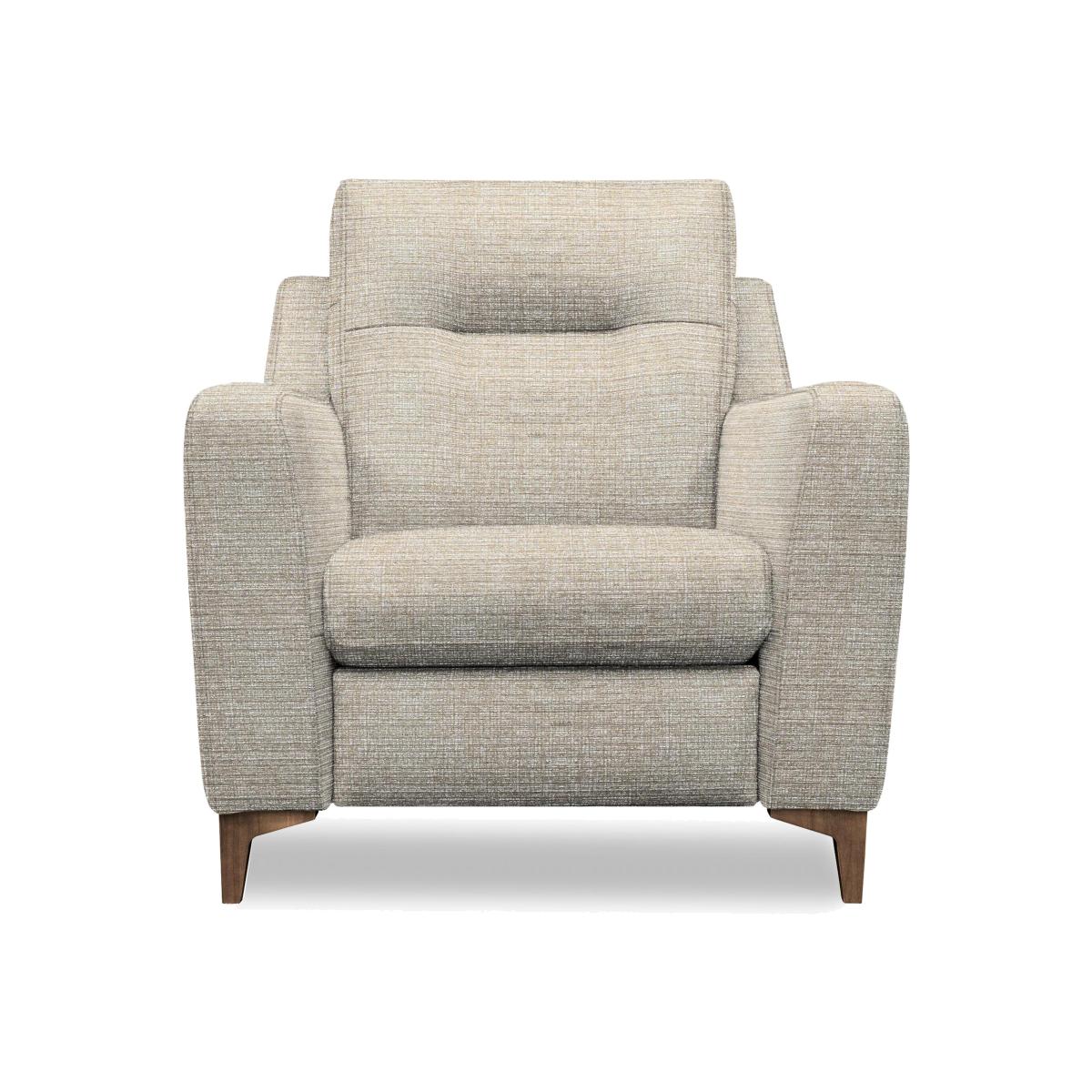 G Plan - Arlo Fabric Chair - Yarn Shale with Walnut Feet