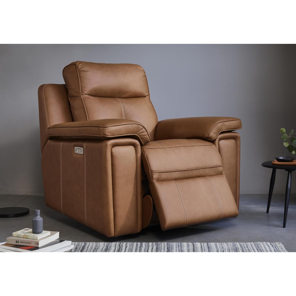 G Plan - Hannington Leather Manual Recliner Armchair – image 2