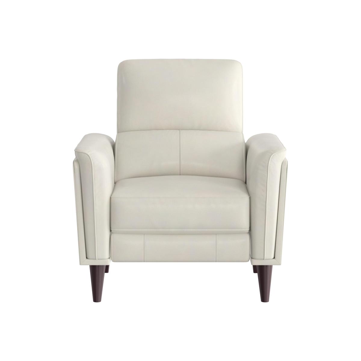 Compact Collection Klein BV Leather Power Recliner Chair with Telescopic Headrest - Frost