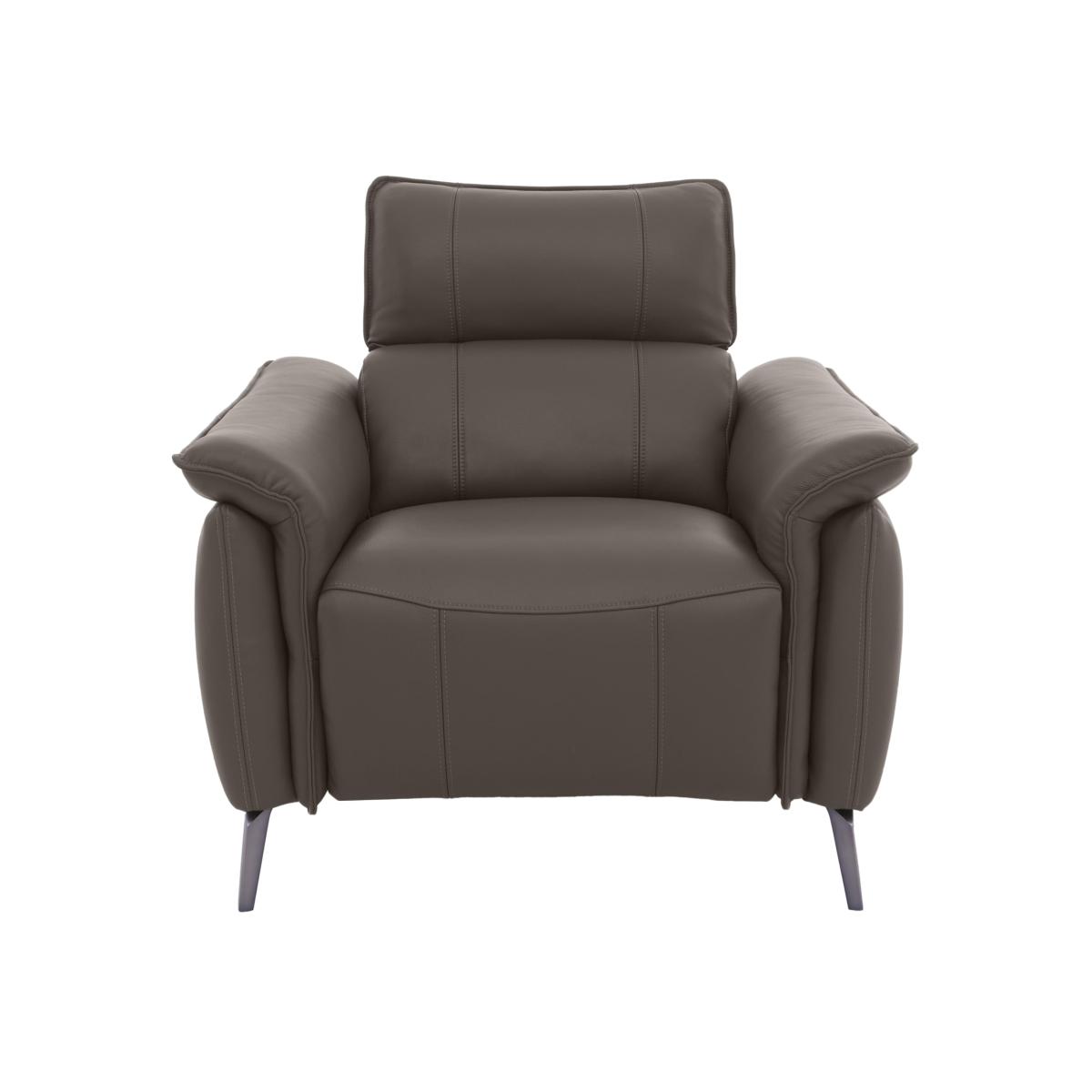 Jude Leather Armchair with Power Recliner - Montana Storm – image 1