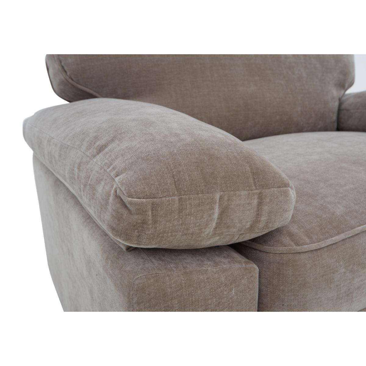 Home Fabric Snuggler Sofa Bed - Brown – image 2
