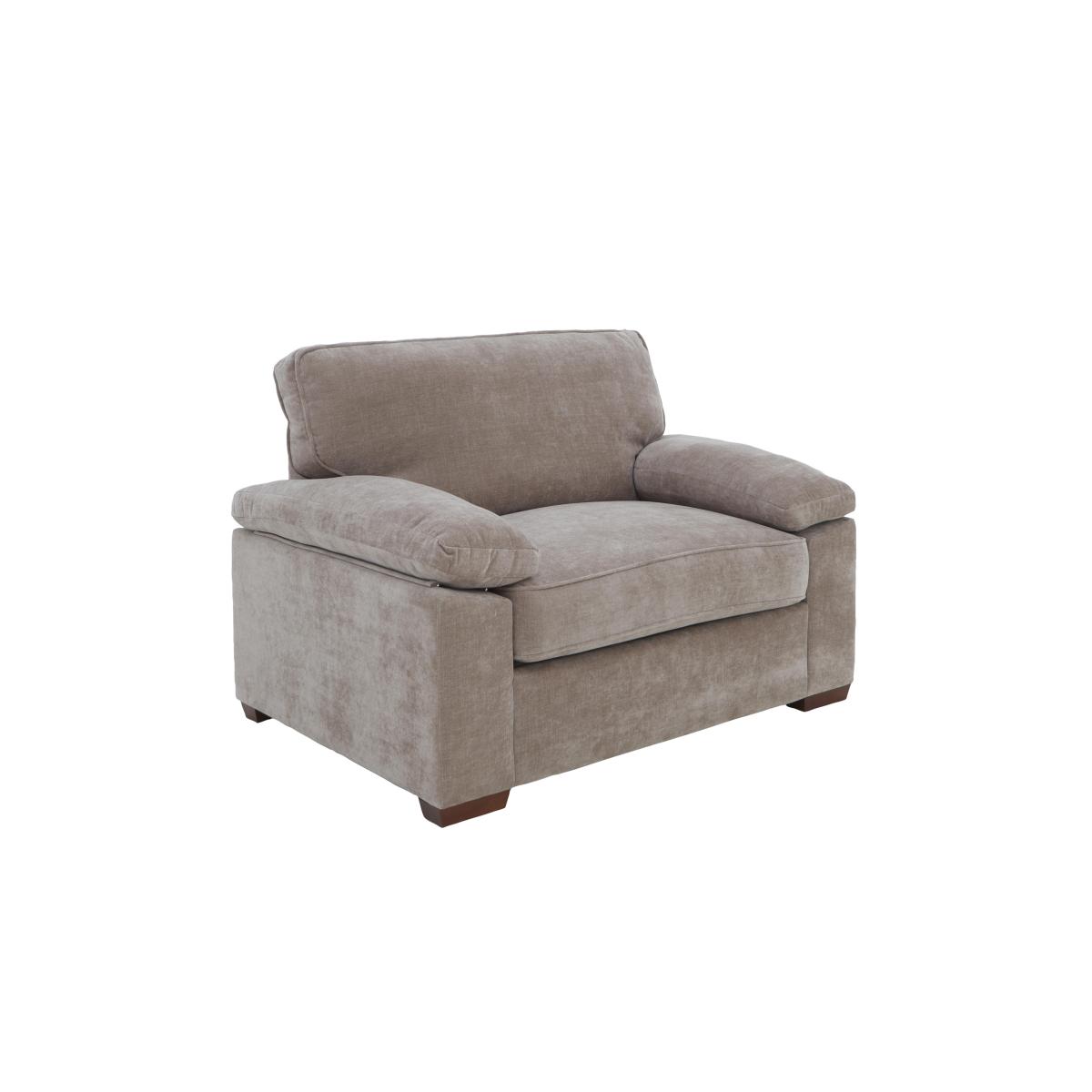 Home Fabric Snuggler Sofa Bed - Brown – image 4