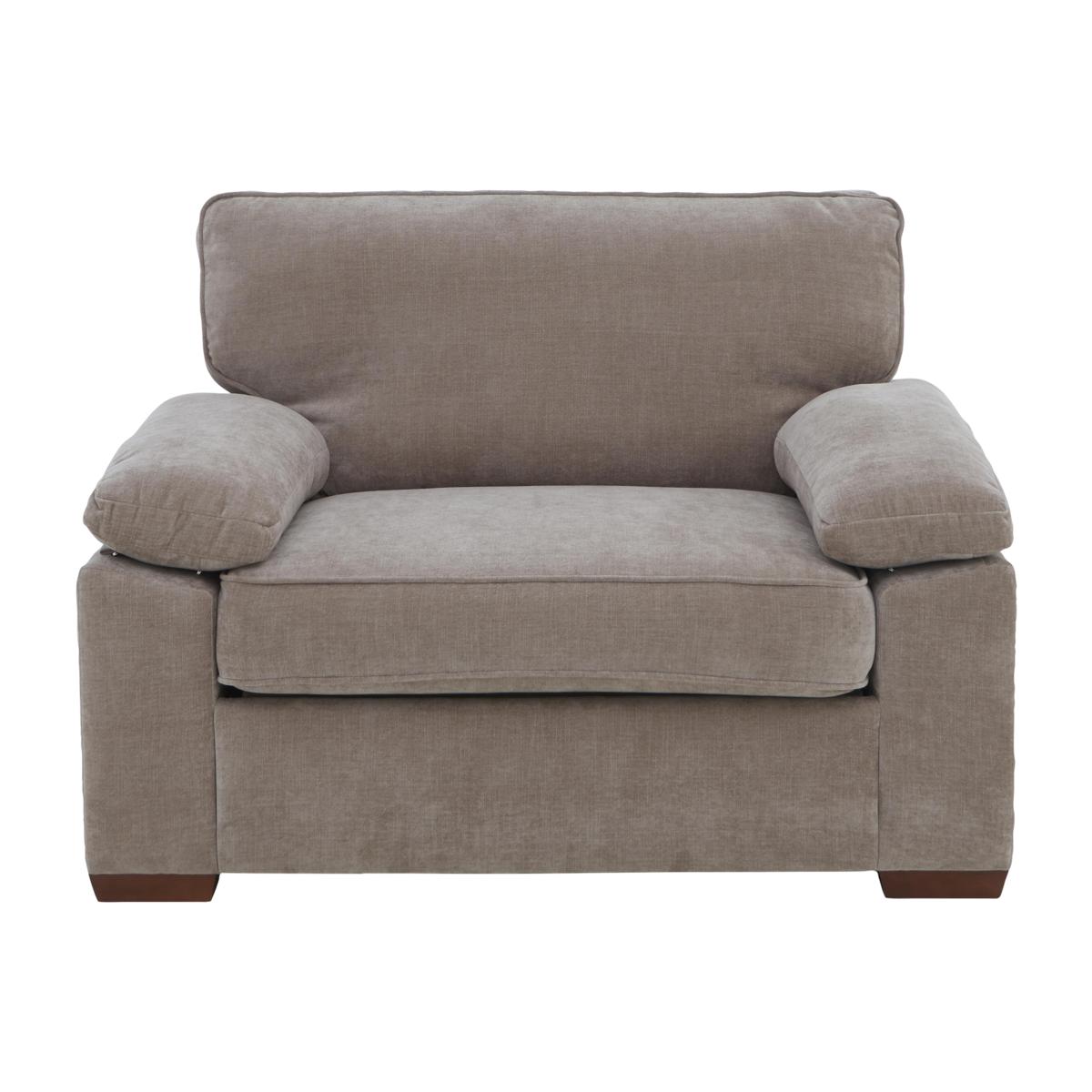 Home Fabric Snuggler Sofa Bed - Brown – image 1
