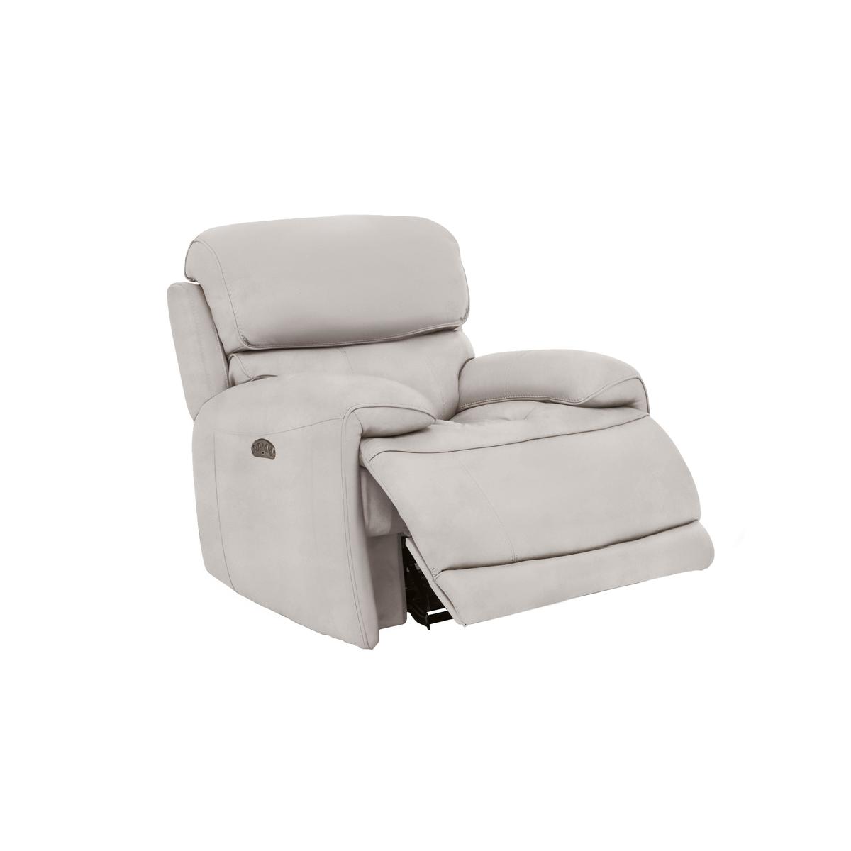Rocco Fabric Power Rocker Armchair - Blue - By Furniture Village – image 2