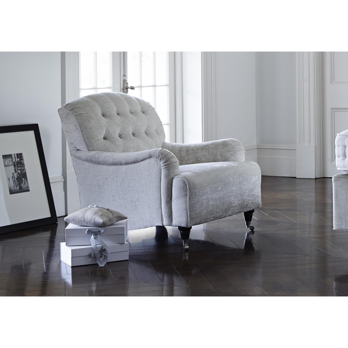 Langham Fabric Accent Armchair - Beige - By Furniture Village – image 2