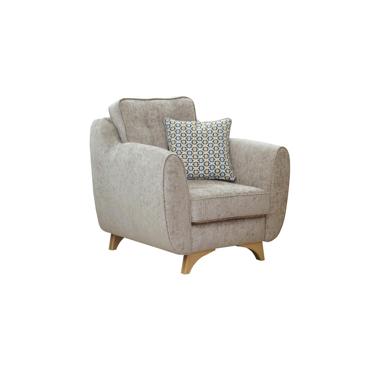 Kandi Fabric Armchair - Blue - By Furniture Village – image 4
