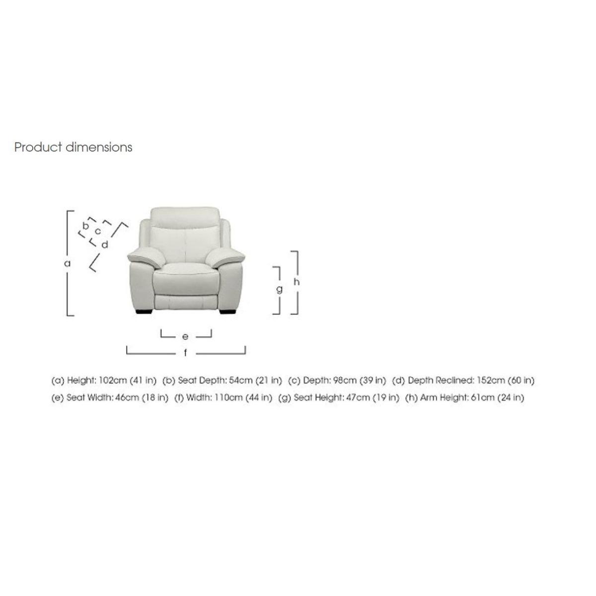 Starlight Express Leather Power Armchair with Headrest – image 2