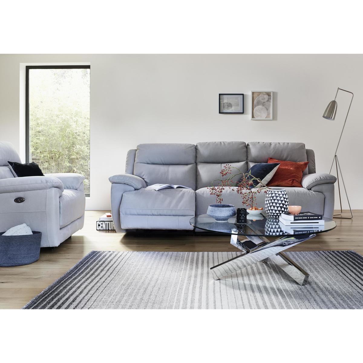 Touch Fabric Armchair - Grey - By Furniture Village – image 3
