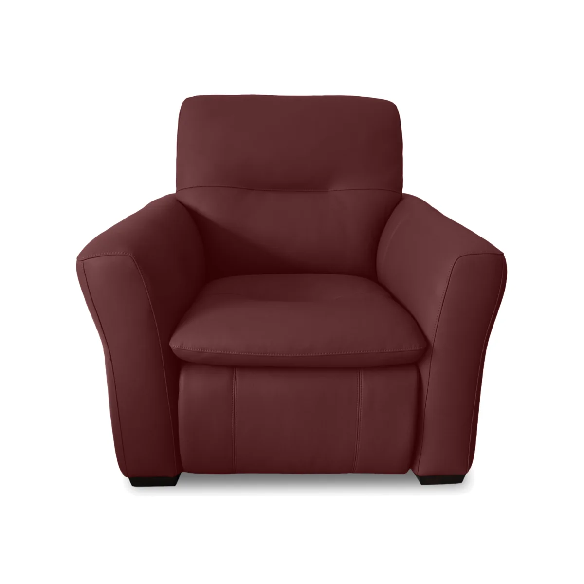 World of Leather - Restore Leather Armchair - Deep Red – image 1