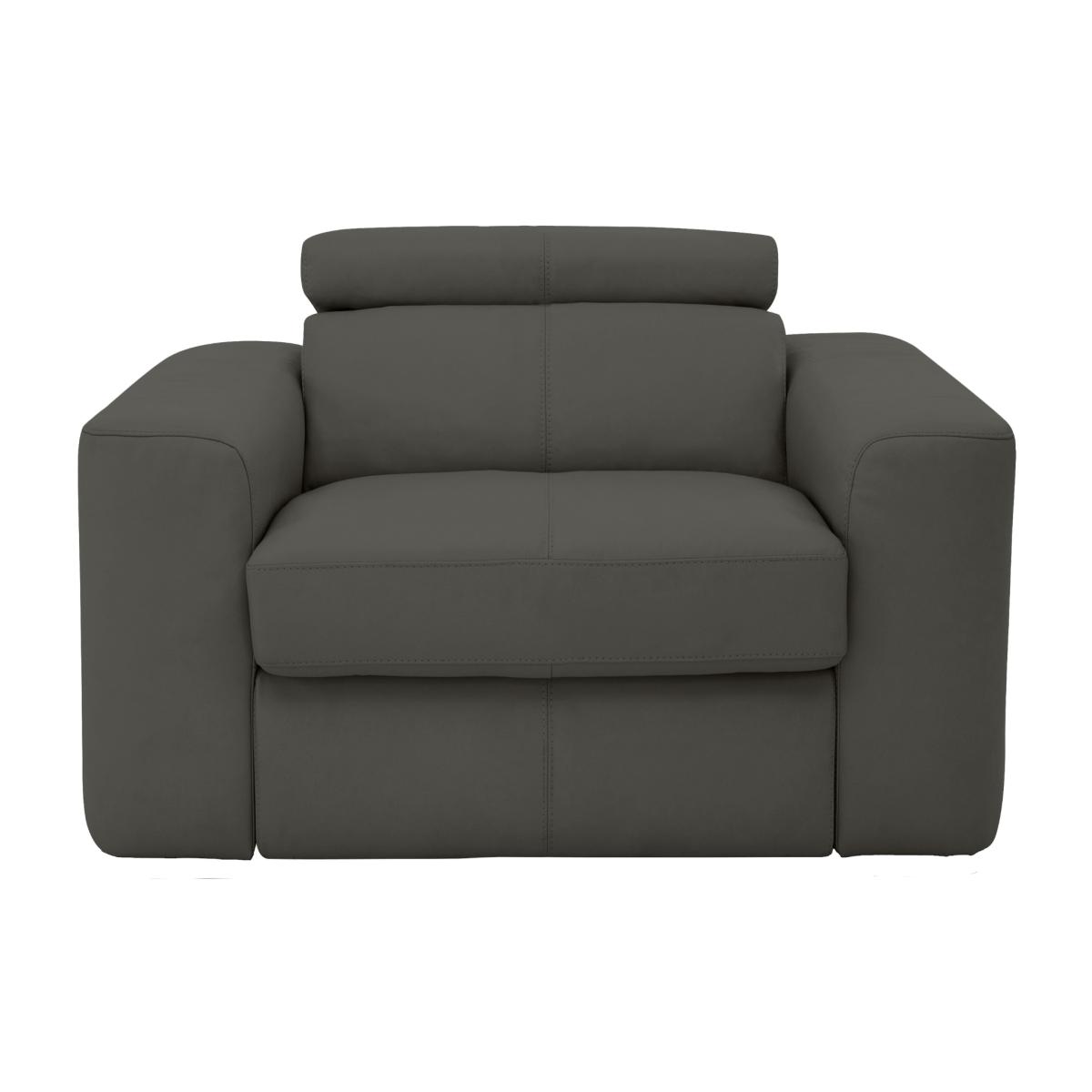 Infinity NC Leather Armchair - Charcoal Grey – image 1