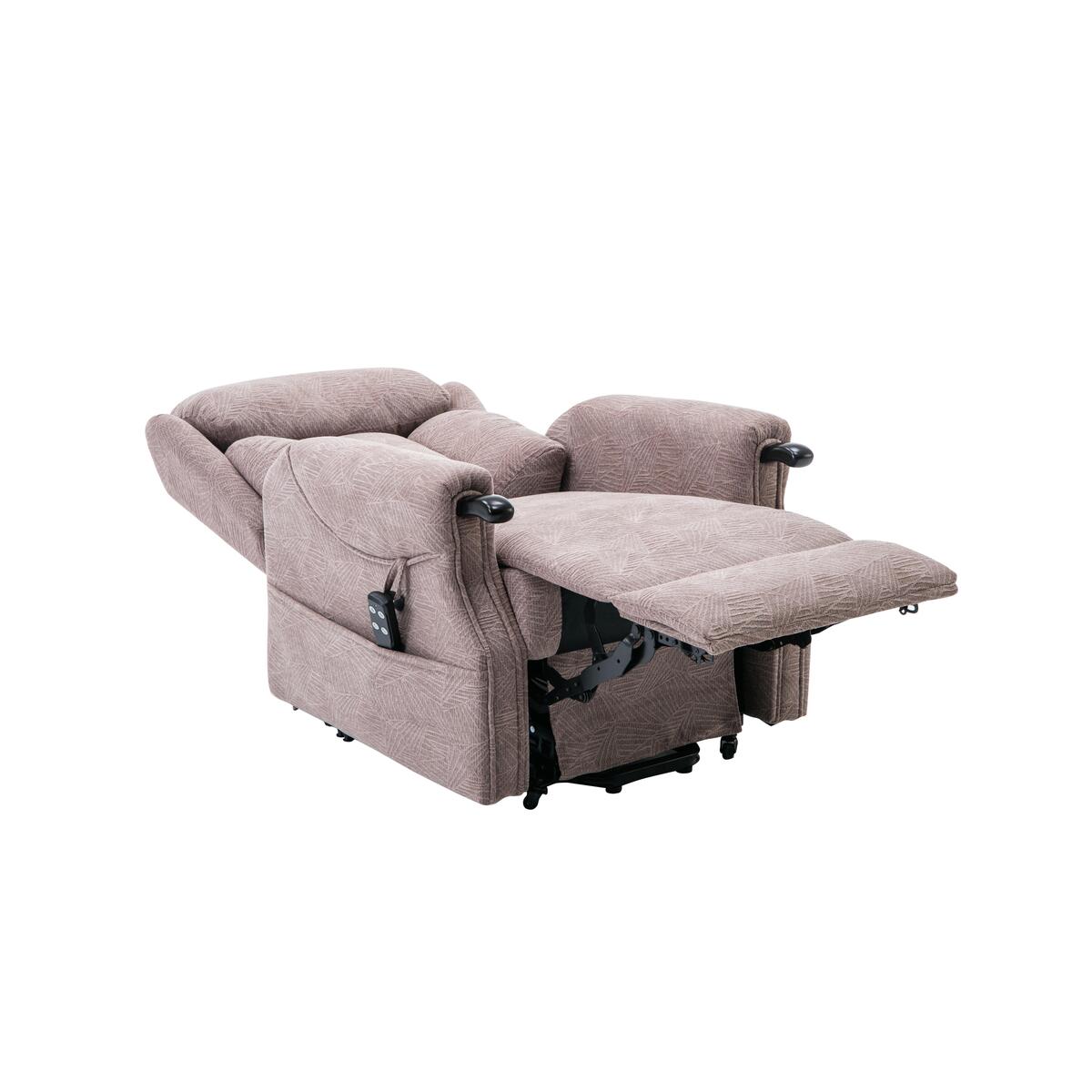 Weyton Fabric Lift and Rise Recliner Armchair - Pink – image 7