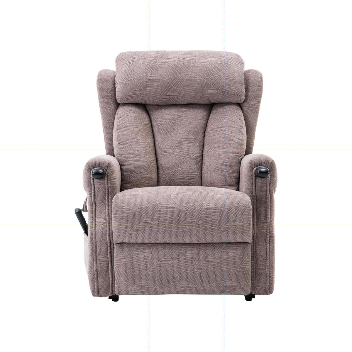 Weyton Fabric Lift and Rise Recliner Armchair - Pink – image 1