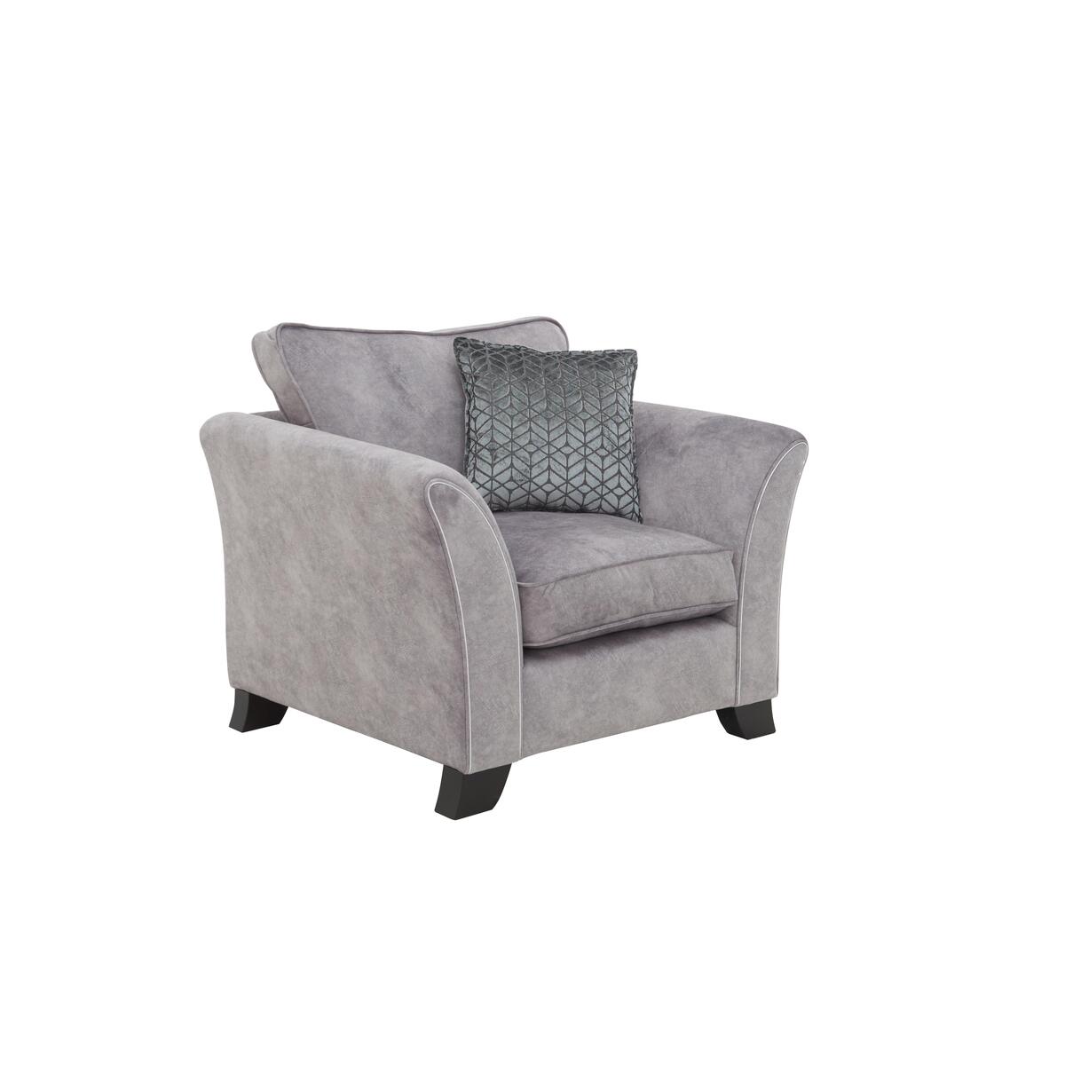 Amora Fabric Armchair - Grey – image 5