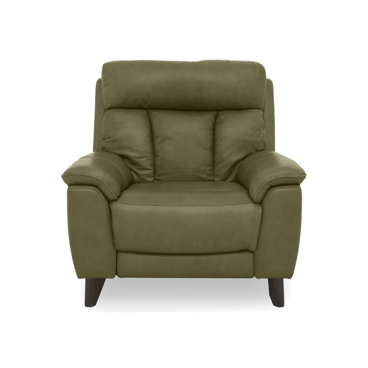 World of Leather - Dreamer Leather Armchair - Olive Green – image 1