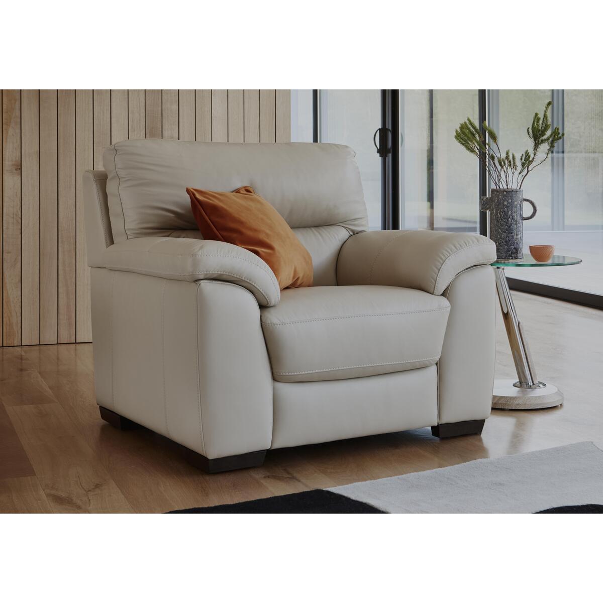Zinc Leather Armchair - Teal- World of Leather – image 2