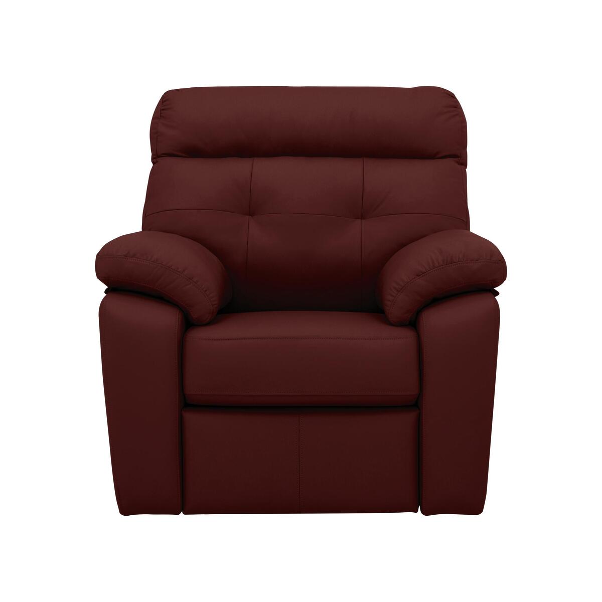 G Plan - Miller Leather Armchair - Red