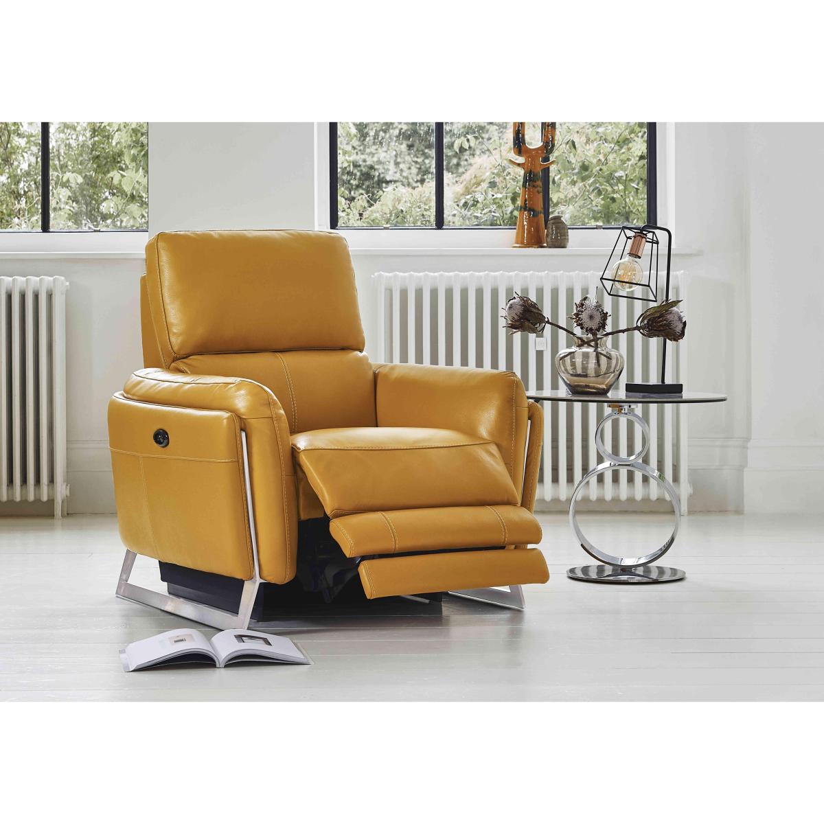 Amarilla NC Leather Armchair - Pearl Blue – image 2