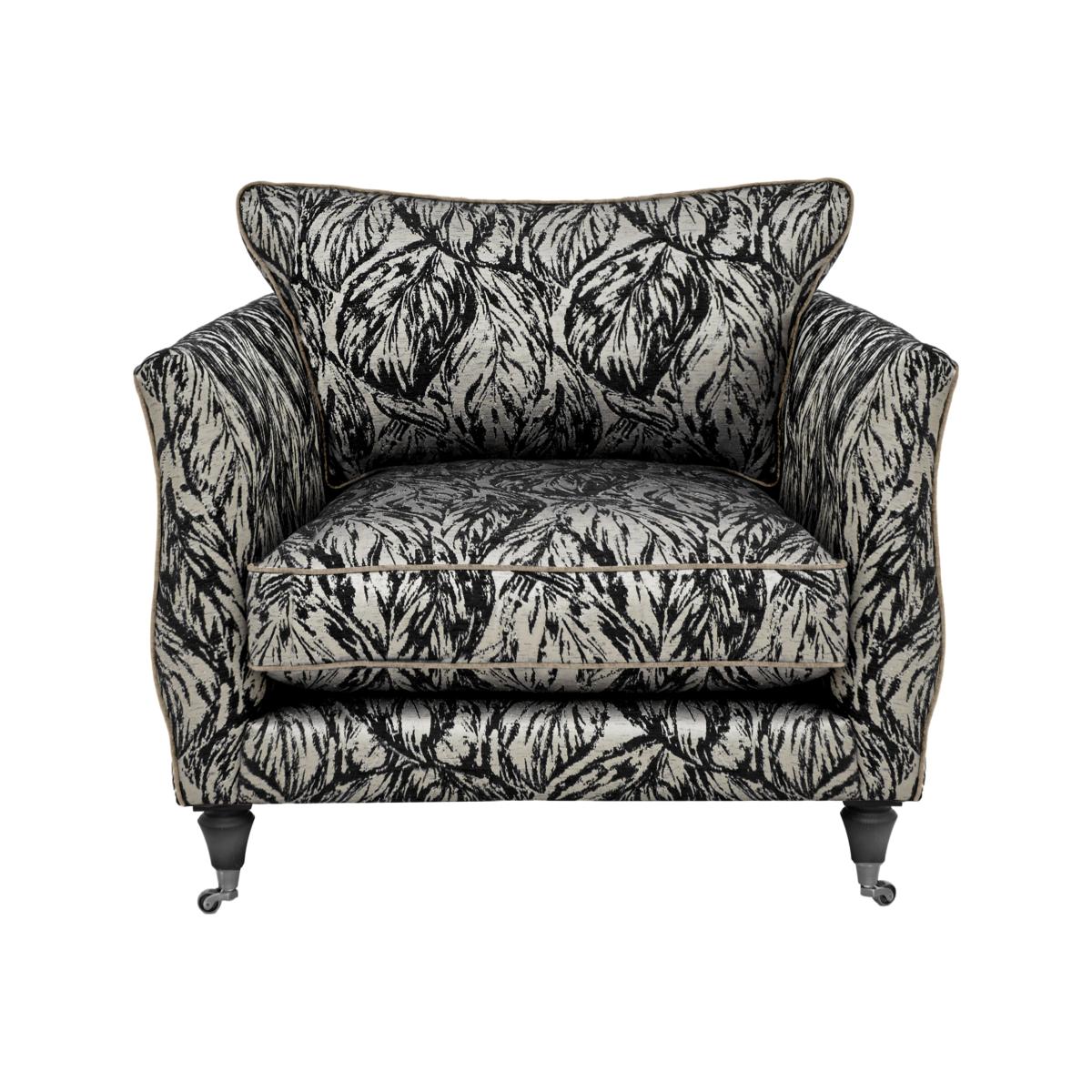Boutique Chatterley Chair - Canopy Ebony with Ebony Castors