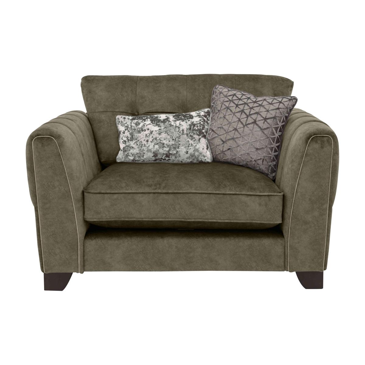 Ariana Classic Back Fabric Snuggler Chair - Sage – image 1