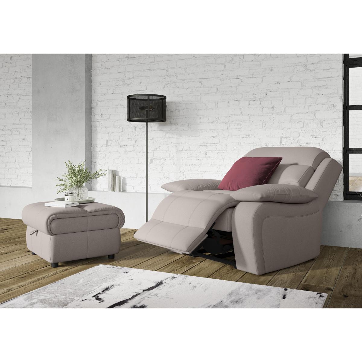 Moreno Fabric Manual Recliner Armchair - Red – image 3
