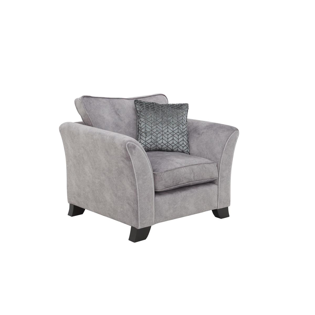 Amora Fabric Armchair - Brown - By Furniture Village – image 5