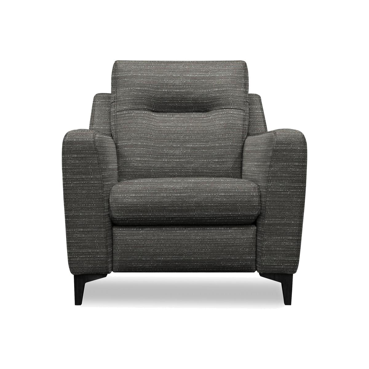 G Plan - Arlo Fabric Chair - Victoria Slate with Ebony Feet