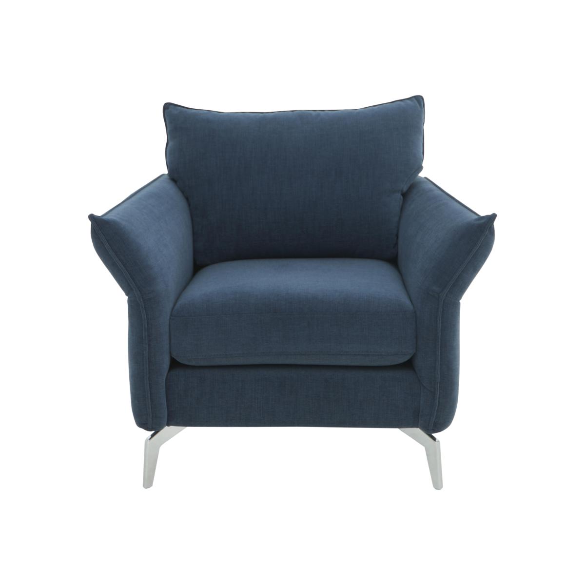 Skylar Fabric Armchair - Blue – image 1