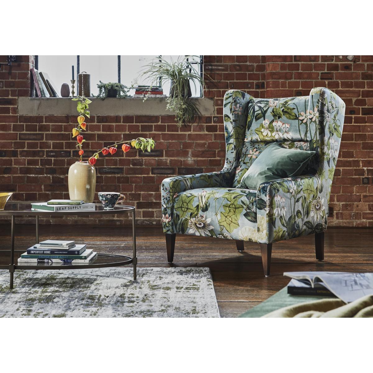 Boutique Palace Fabric Accent Chair - Grey – image 2