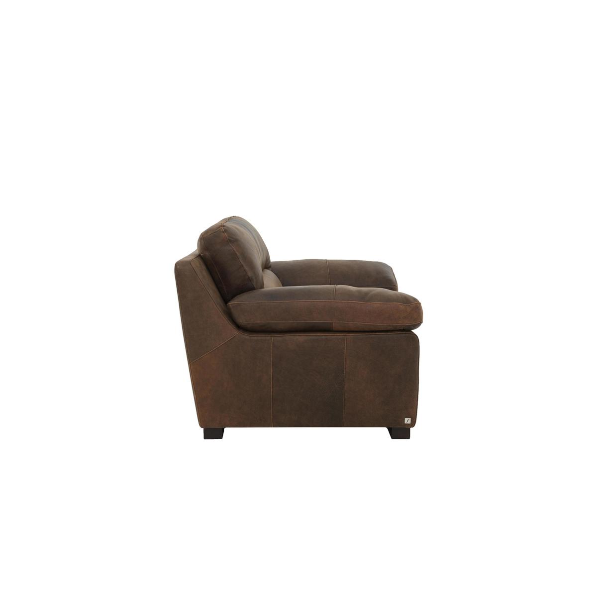 Alessia Leather Snuggler Armchair - Brown - By Furniture Village – image 4