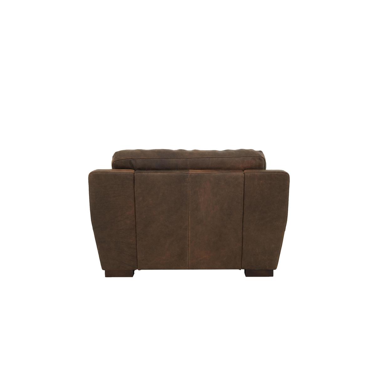Alessia Leather Snuggler Armchair - Brown - By Furniture Village – image 5