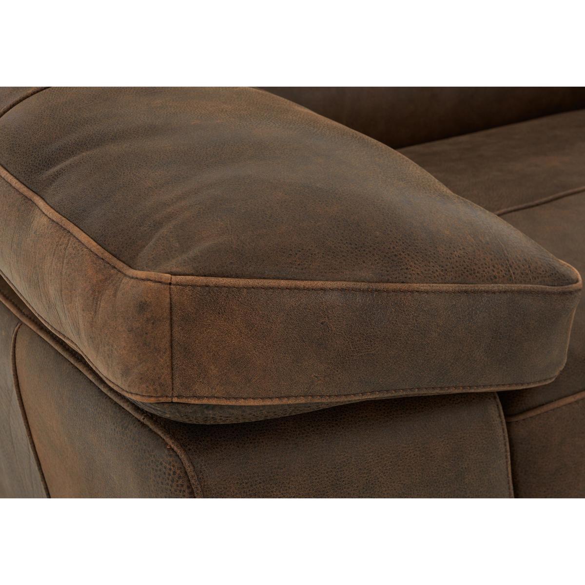 Alessia Leather Snuggler Armchair - Brown - By Furniture Village – image 6