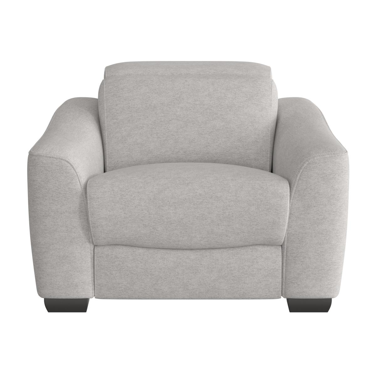 Xavier Fabric Armchair - R23 Silver Grey – image 1