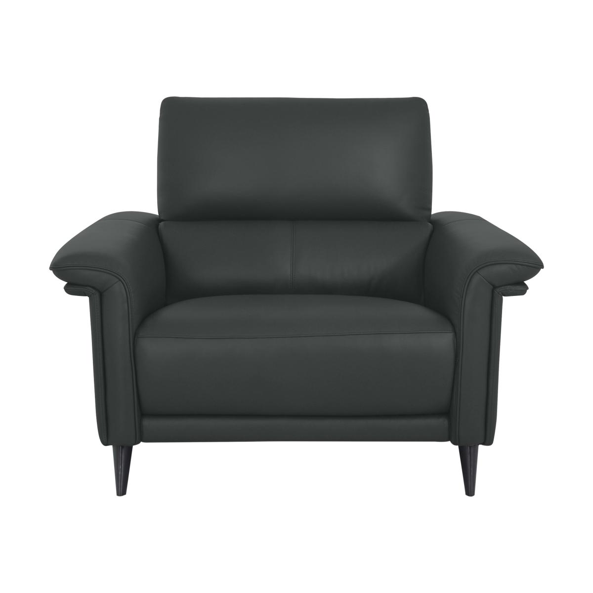 Domicil - Huxley Leather Chair - NN Shale Grey